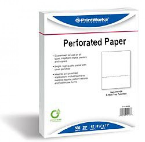 PrintWorks Professional Perforated Paper for Statements, Invoices8.5 x
