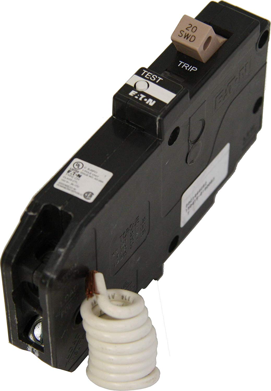 Eaton CHFGFT120 PlugIn Mount Type CH Ground Fault Circuit Breaker 1Pole 20 Amp 786680117510 eBay