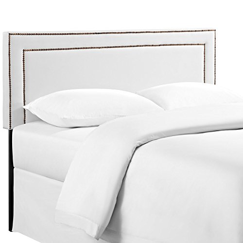 Modway Jessamine Upholstered Vinyl Headboard King Size With Nailhead
