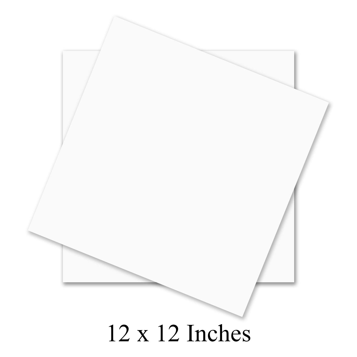 12 x 12 Fine Square Cardstock | 80lb Cover Bright White Thick Paper ...