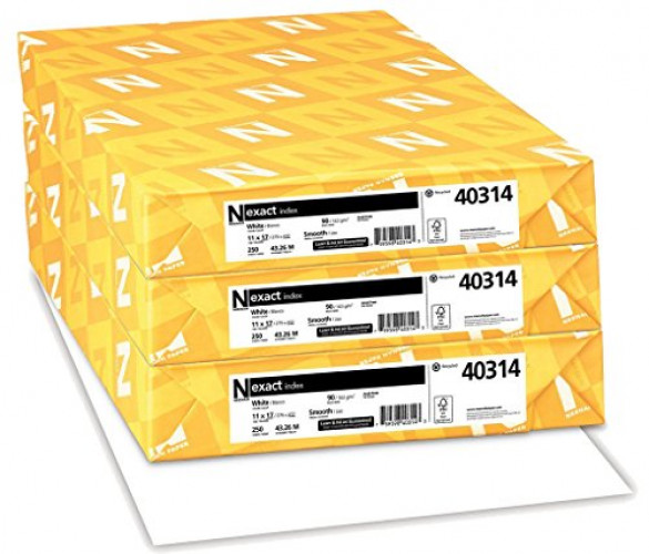 Neenah Exact Index Cardstock wtErq, 250 Sheets, 3Pack (11 x 17/90 lb ...