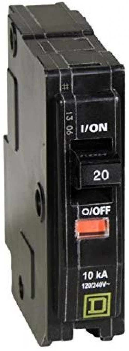 SQUARE D QO120 20 AMP 1POLE CIRCUIT BREAKER 120//240 VOLT new 10 count