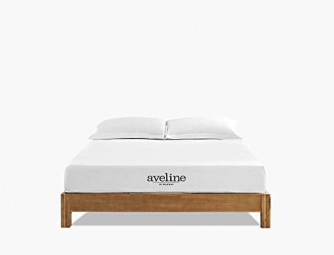 Details About Modway Tracy Mid Century Modern Wood Platform Queen Size Bed With Two Nightstand