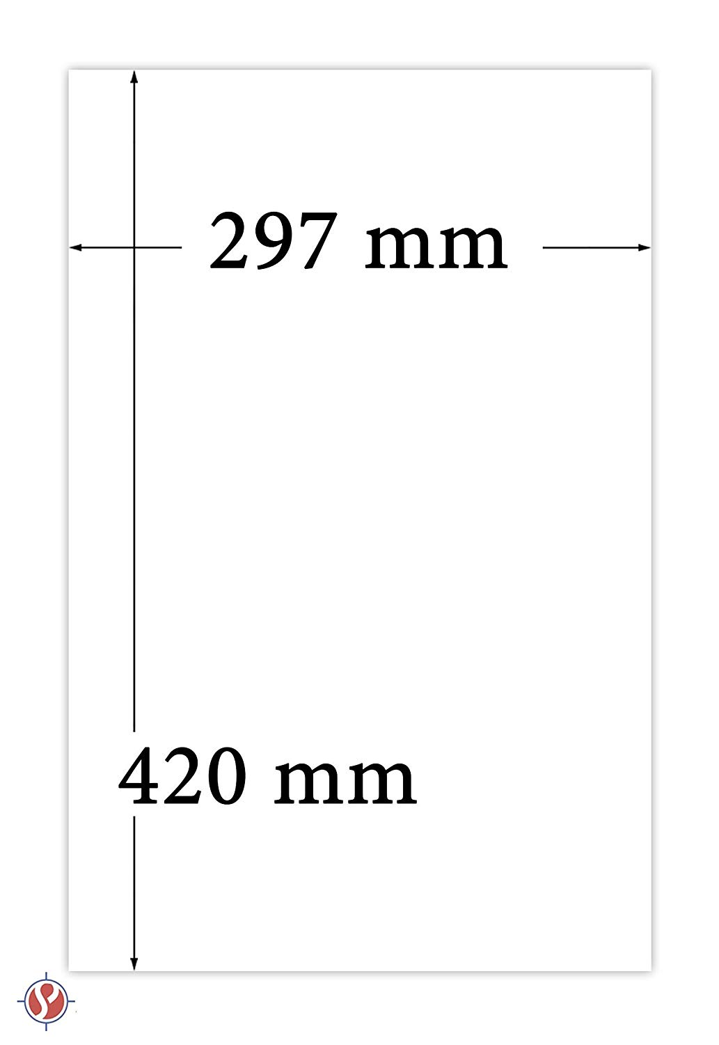 A3 White Card Stock Paper Size 11".7 X 16.5 (297 X 420 Mm