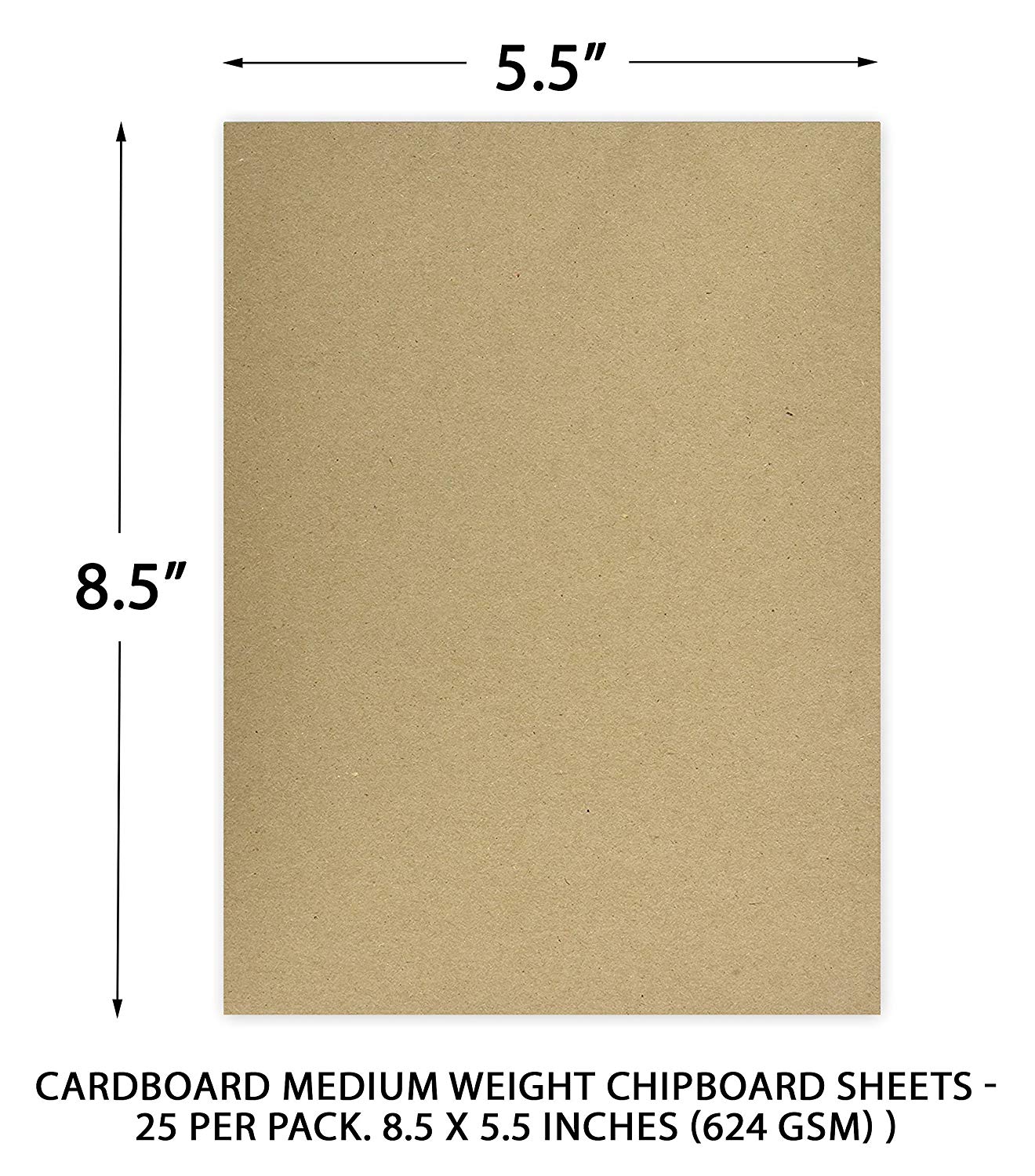 Chipboard - Cardboard Medium Weight 30 Point Thick Chipboard Sheets ...