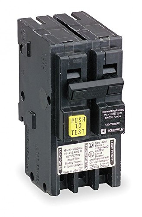 Square D QOB220GFI 2p 20a 120//240v New Ground Fault Breaker 1-yr Warranty