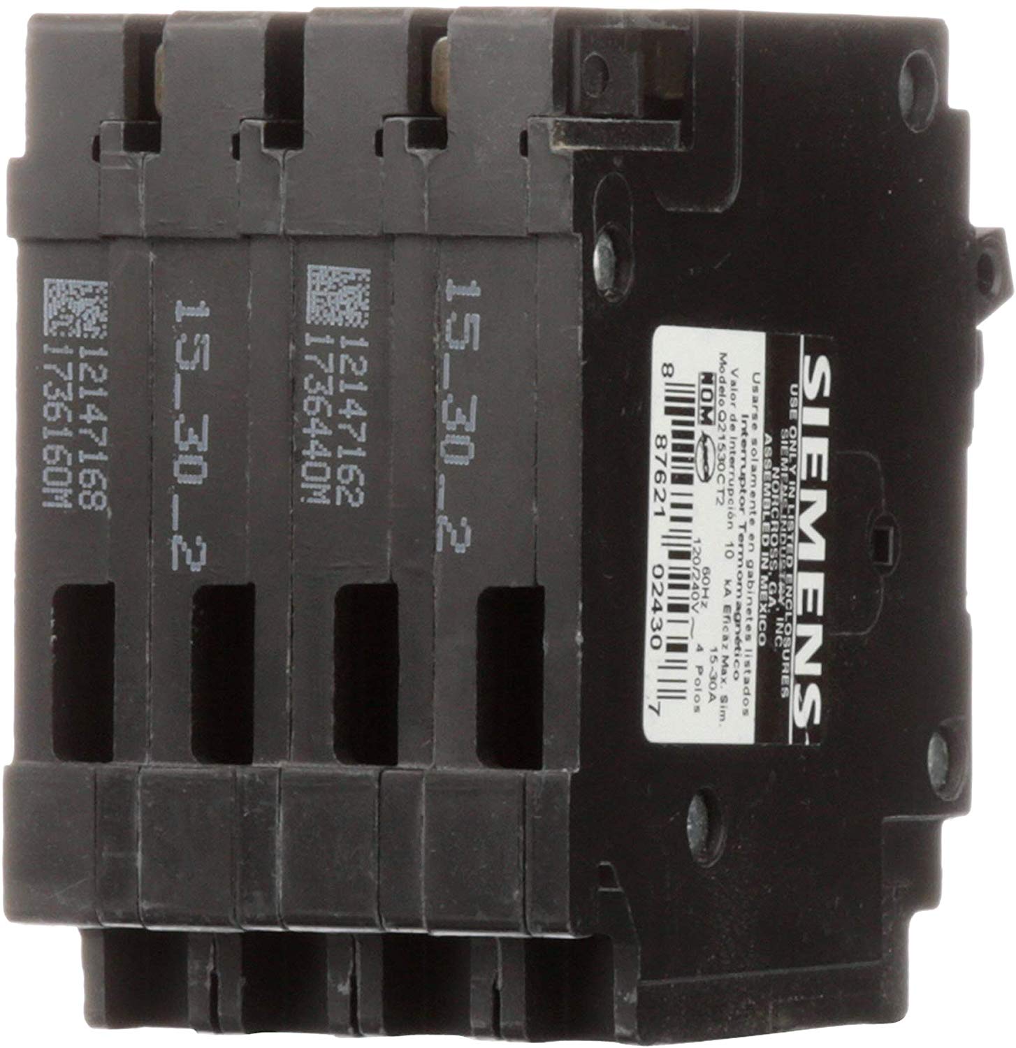 SIEMENS Q23020CT2 30//20A 240V 4P 10K NEW QUAD