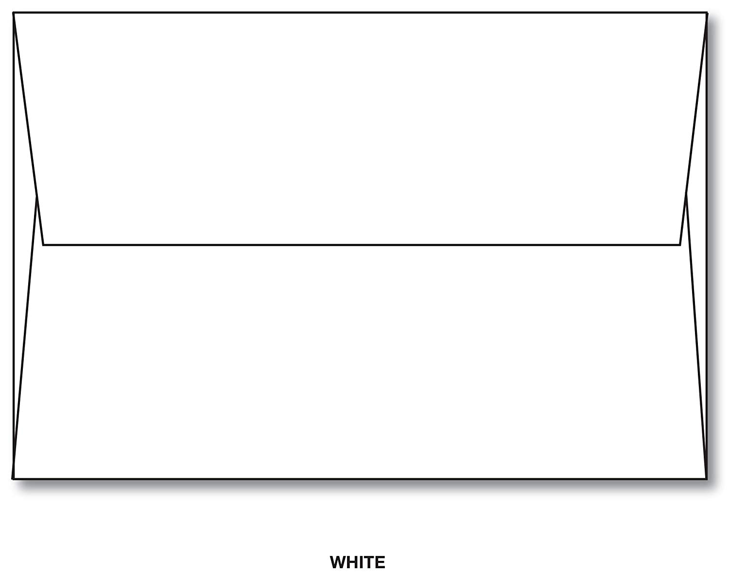 A2 White Envelopes 24lb Square Flap (4 3/8 x 5 3/4). (50) 15568191022